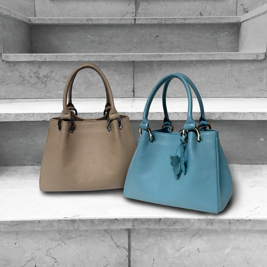 ナチュラルシュリンクレザー セミオーダーメイド ハンドバッグ